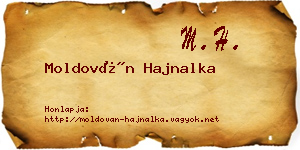 Moldován Hajnalka névjegykártya